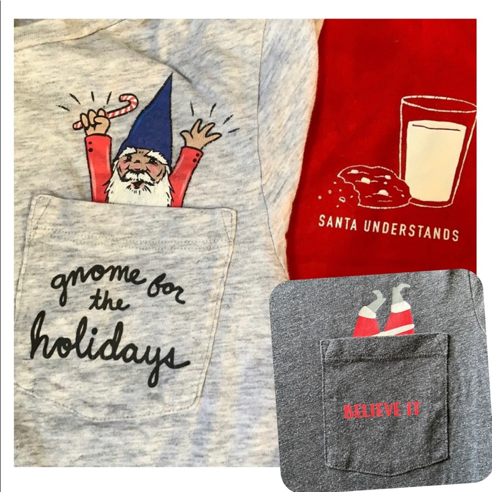 Bundle of 3 Women’s Old Navy Everywear Christmas T-Shirts